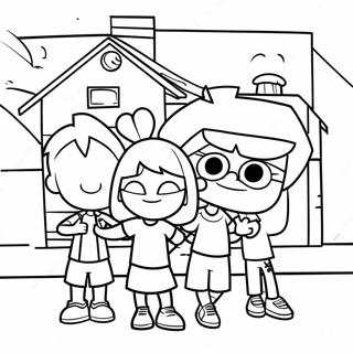 Loud House Perhesivut Varityssivu 1471-1180