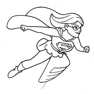 Supergirl Lentamassa Toiminnassa Varityssivu 17181-13549