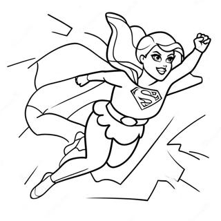 Supergirl Lentamassa Toiminnassa Varityssivu 17181-13551