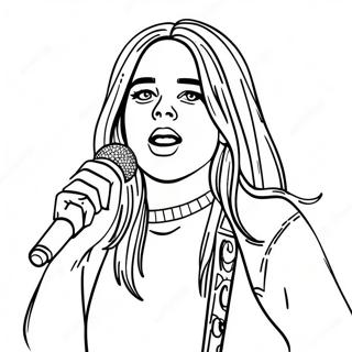 Billie Eilish Laulaminen Lavalla Varittamissivu 3241-2586