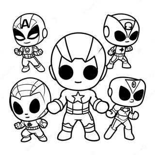 Chibi Marvel Värityssivut