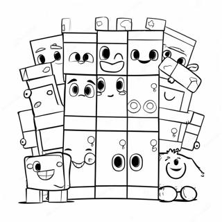 Varikkaat Numberblocks 100 Ystavaa Varittamissivu 57124-45206