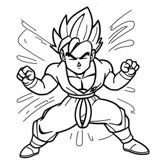 Gohan Super Saiyan 2 Toimintapose Varityssivulla 57473-45473