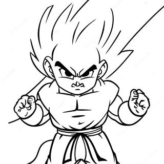 Gohan Super Saiyan 2 Toimintapose Varityssivulla 57473-45474