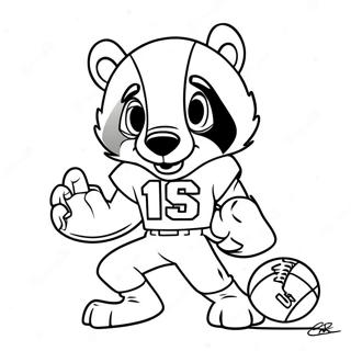 Bucky Badger Jalkapallon Varityssivu 69625-55114