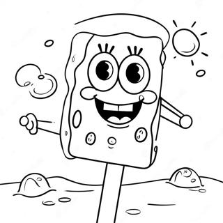 Varikas Spongebob Jaatelopuikko Auringossa Varittamissivu 71305-56453